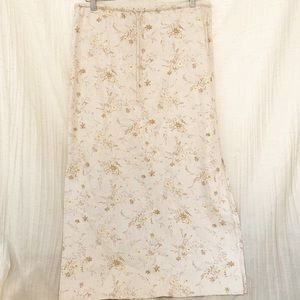 Liz clairborne flower print skirt